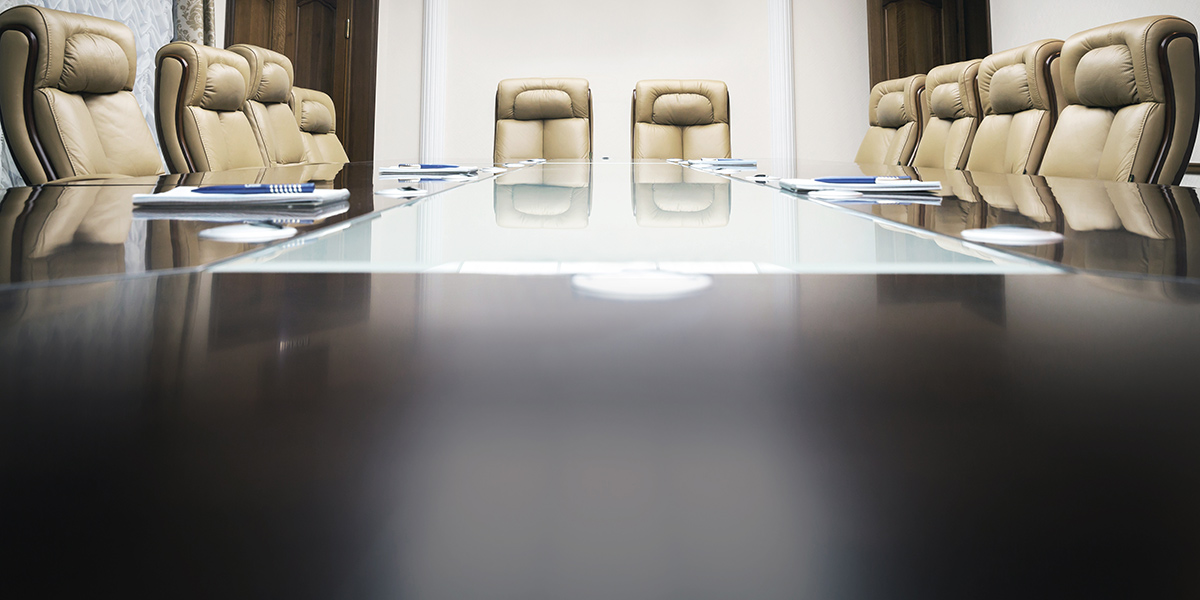 empty fancy boardroom meeting