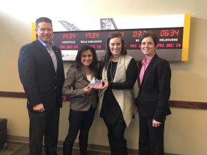 Rep Rodriguez receiving an award