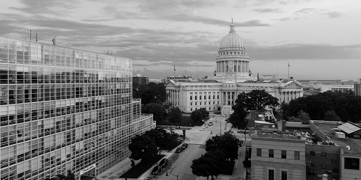 Wisconsin State Capitol Building in downtown Madison