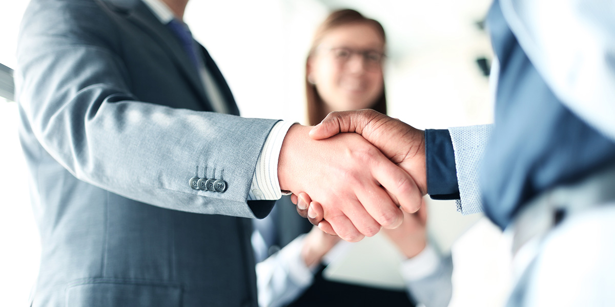 People shaking hands