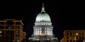 Wisconsin State Capitol Building at night