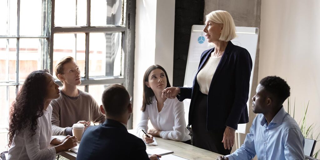 a business meeting